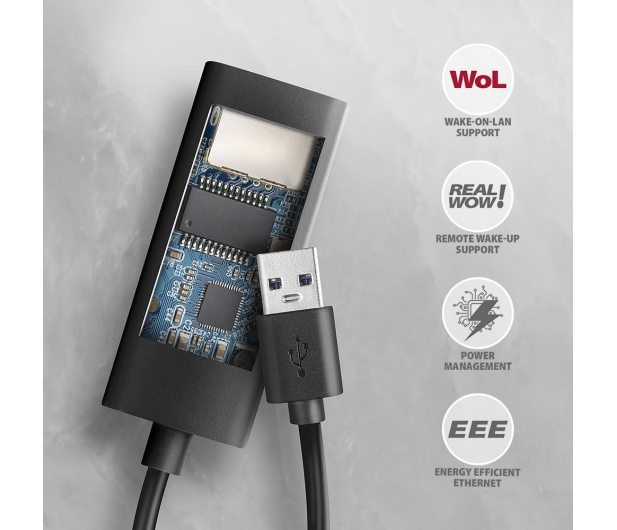 Axagon ADE-AR USB-A gigabit ethernet adapter - 1485403 - zdjęcie 5